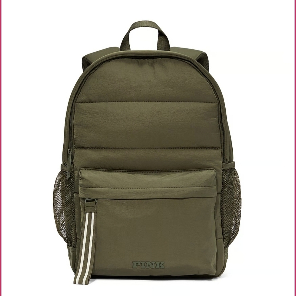 PINK Victoria's Secret Green  Backpack